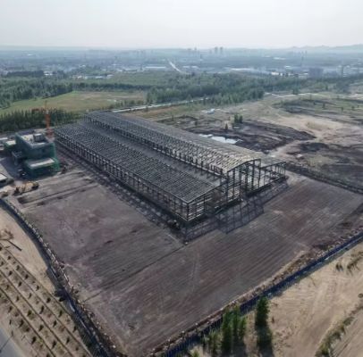 プレハブ炭素鋼構造産業工場ワークショップ倉庫と屋外ホール/農家の保管ソリューション